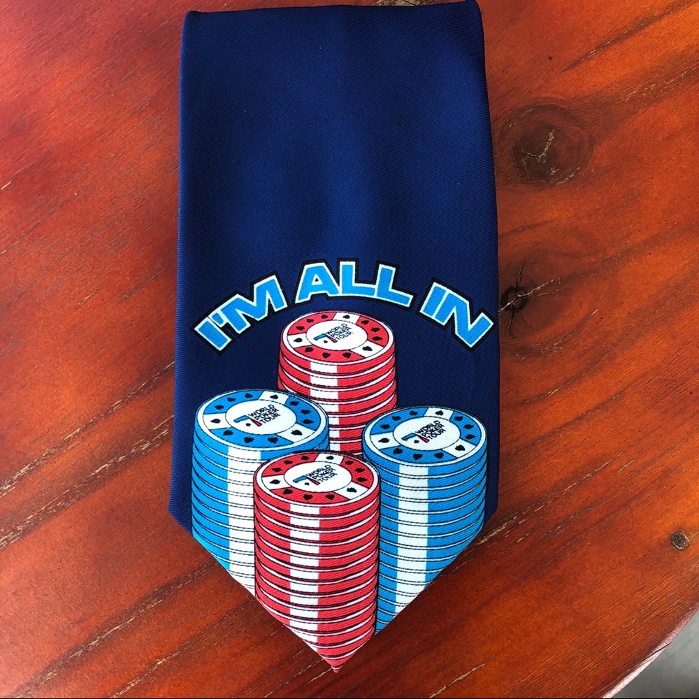 5/$25🔅World Poker Tour I’m All In Novelty Tie